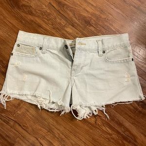 Hollister distressed jean shorts
